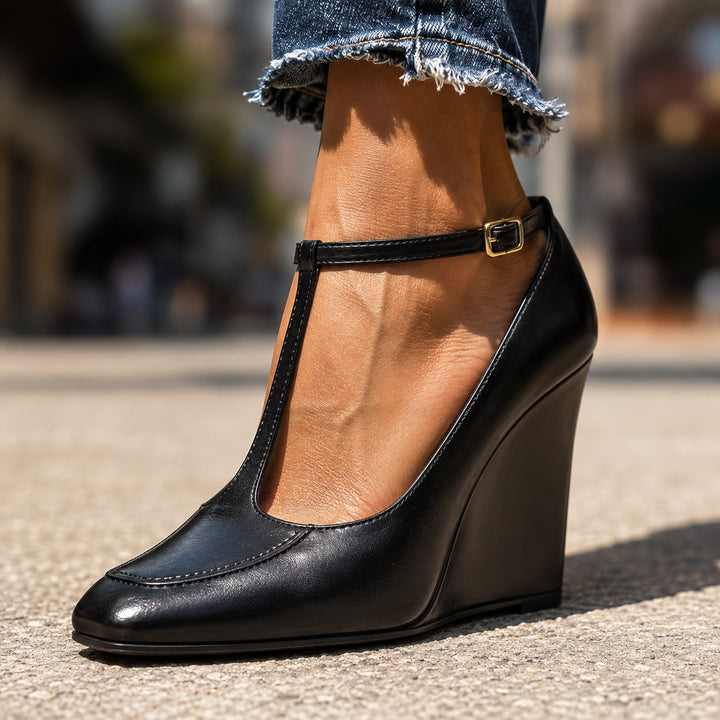 Cortigiana T-Strap Wedge Pumps — ce_brooklyn_s2_01