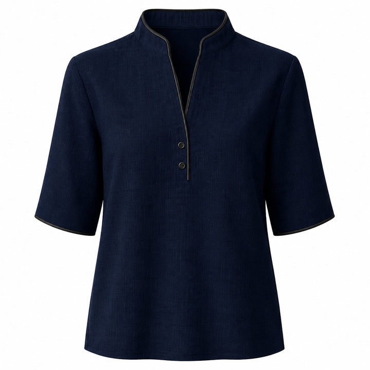 Cortina Contrast Trim Blouse — ce_wb_01