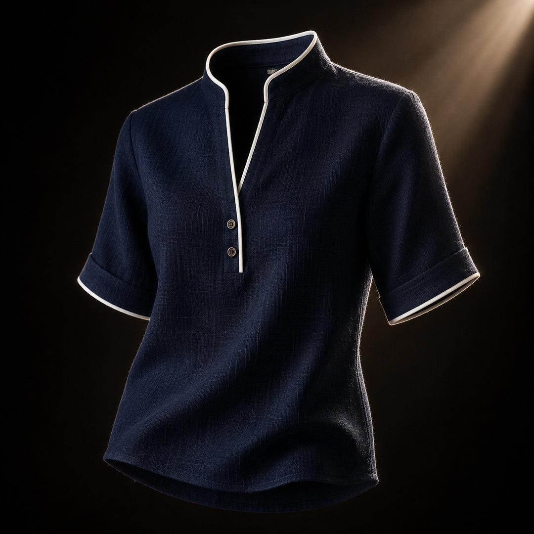 Cortina Contrast Trim Blouse — ce_soul_s3_01