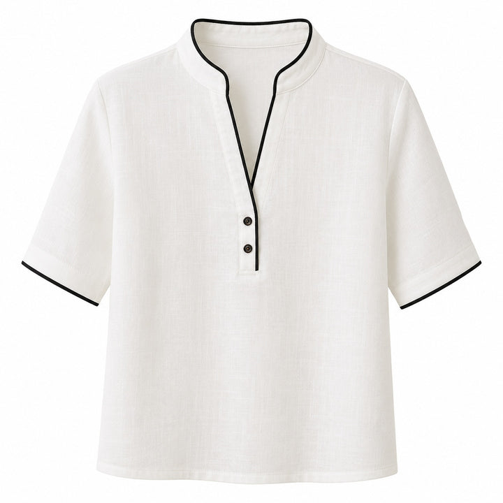 Cortina Contrast Trim Blouse — ce_wb_01