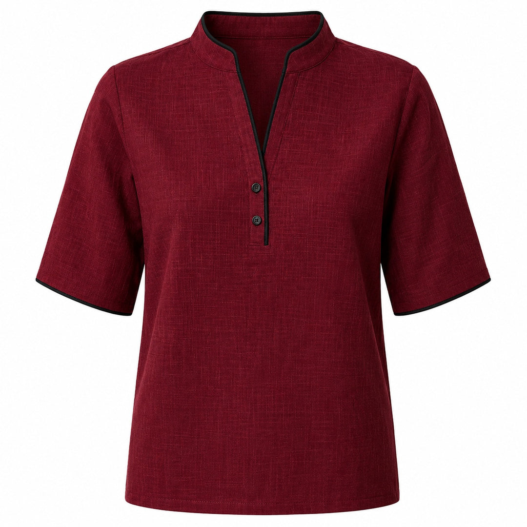 Cortina Contrast Trim Blouse — ce_wb_01
