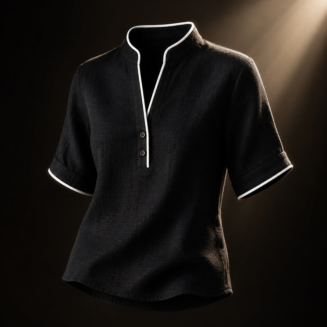 Cortina Contrast Trim Blouse — ce_soul_s3_01