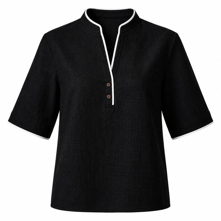Cortina Contrast Trim Blouse — ce_wb_01