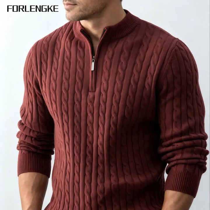 Braewick Cable Half-Zip Sweater