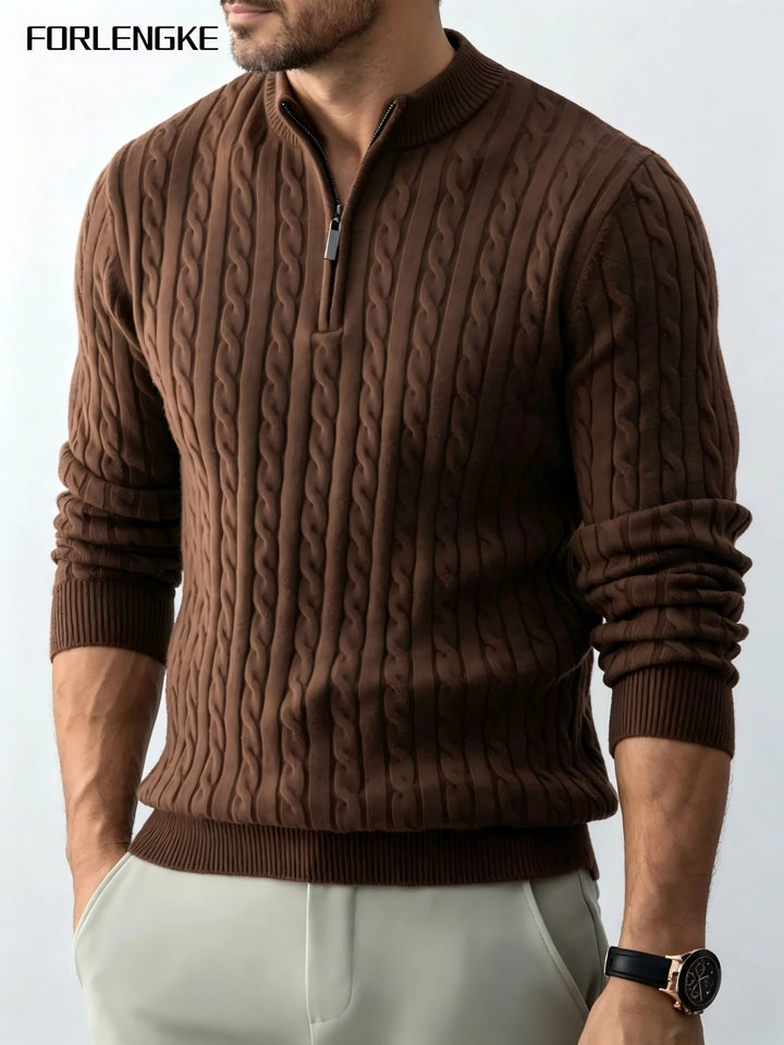 Braewick Cable Half-Zip Sweater