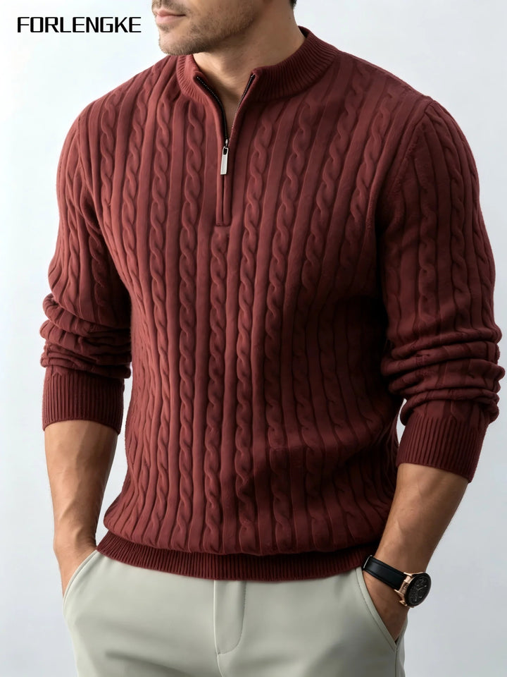 Braewick Cable Half-Zip Sweater