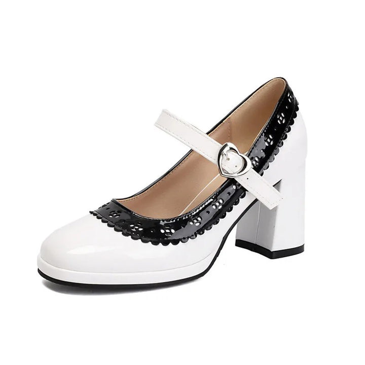 Serenella Scalloped Mary Janes