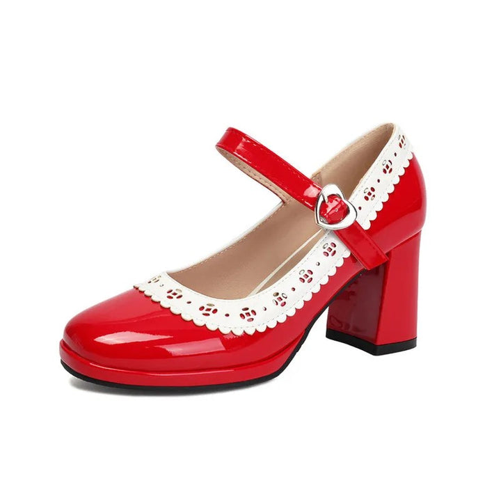 Serenella Scalloped Mary Janes