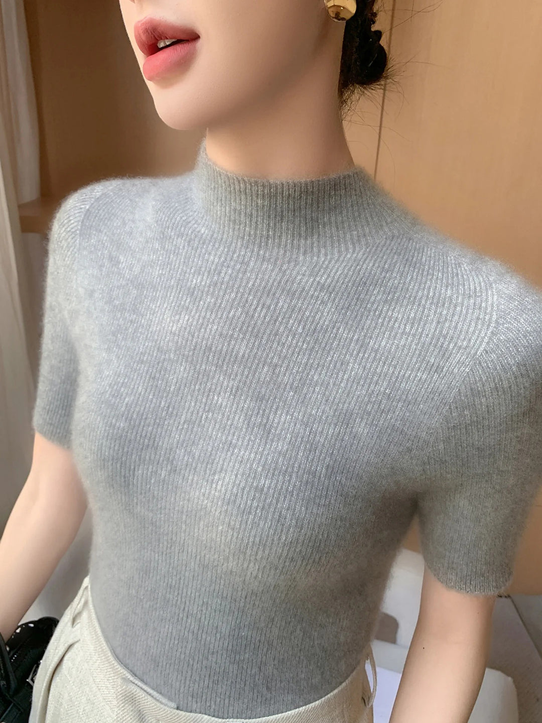Mireille Mock Neck Knit