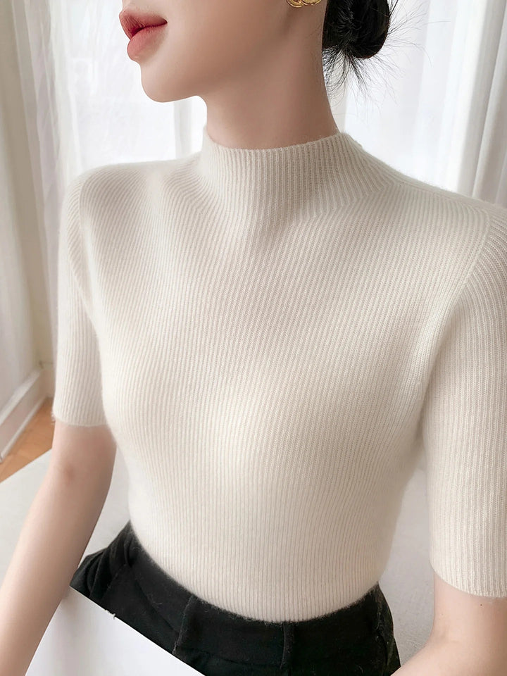 Mireille Mock Neck Knit