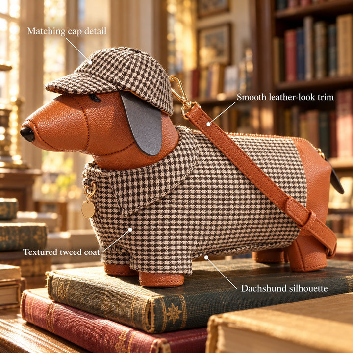 Dachshund Tweed Crossbody Bag — ce_metastatic_01