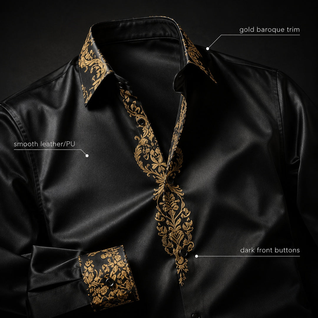Damasco Baroque-Trim Party Shirt — ce_metastatic_03