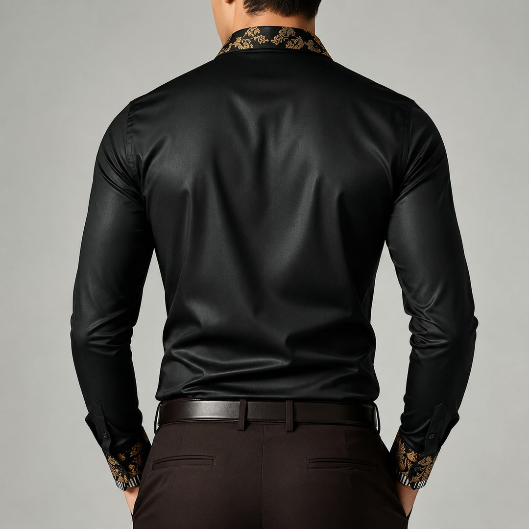 Damasco Baroque-Trim Party Shirt — ce_pivot_back_01