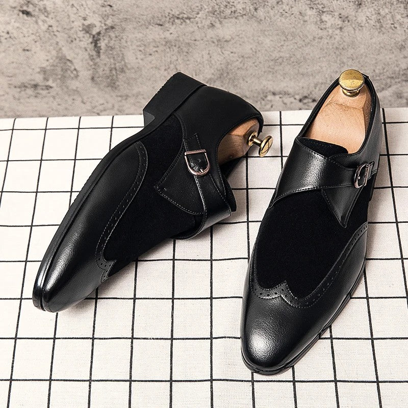 Aldwin Wingtip Monk Shoes