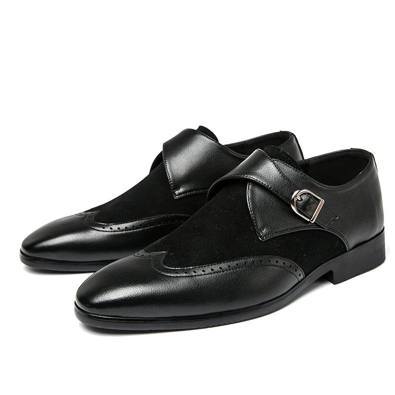 Aldwin Wingtip Monk Shoes