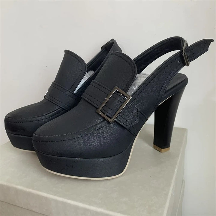 Bardot Buckle Slingback Pumps