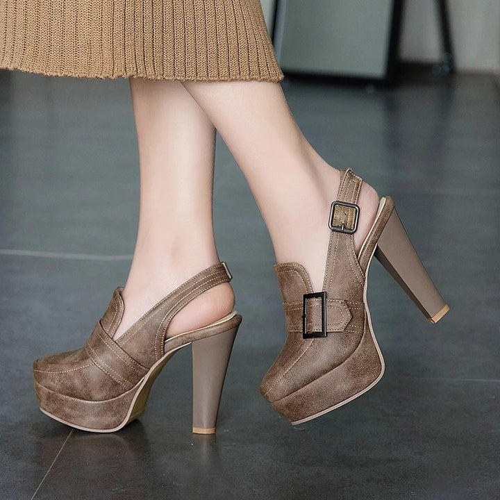 Bardot Buckle Slingback Pumps