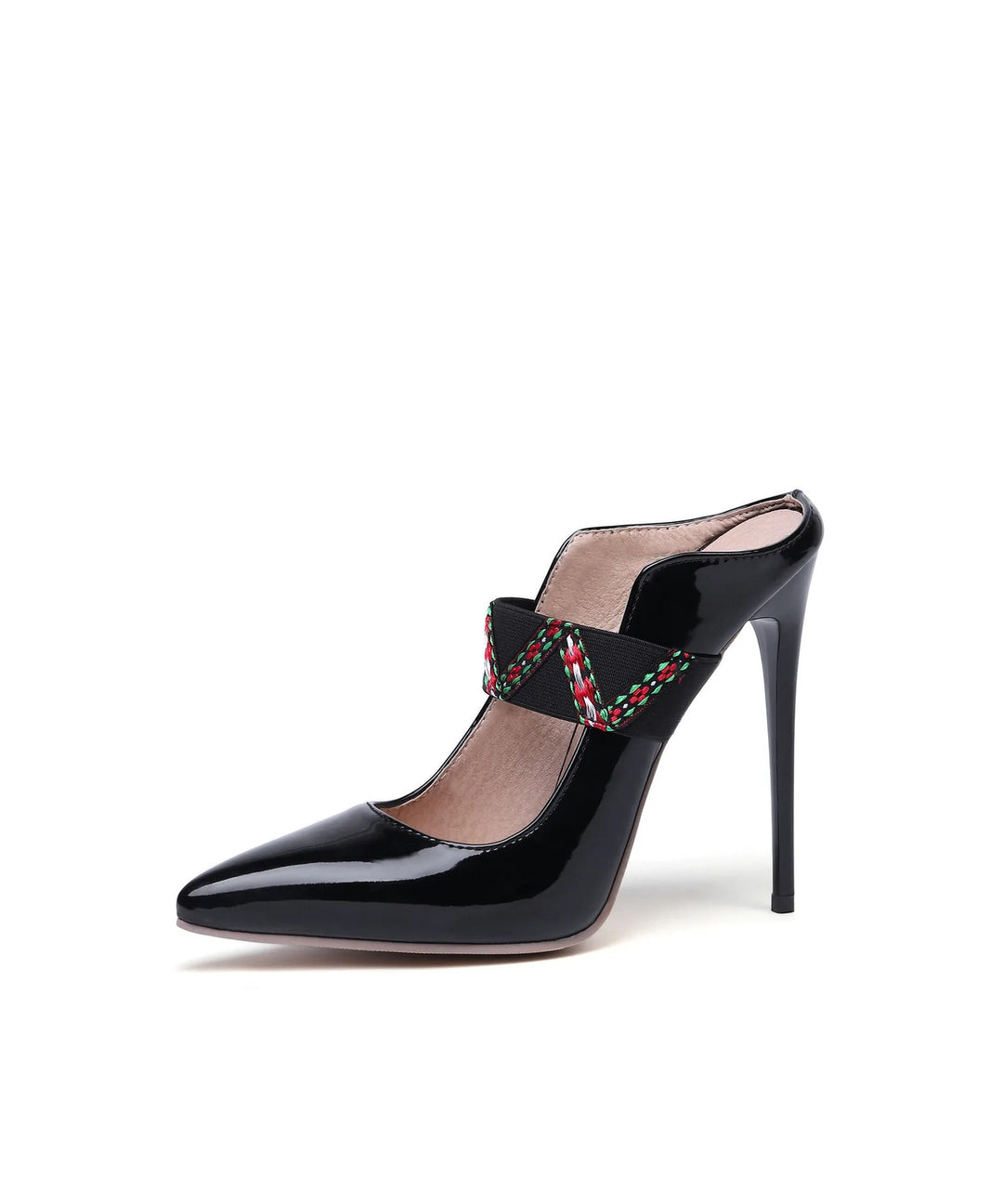 Tessitura Woven-Strap Pointed Mules