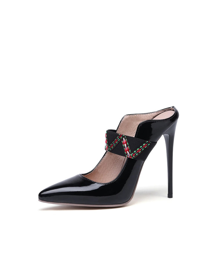 Tessitura Woven-Strap Pointed Mules