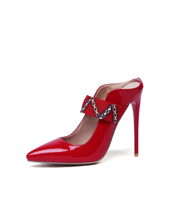Tessitura Woven-Strap Pointed Mules