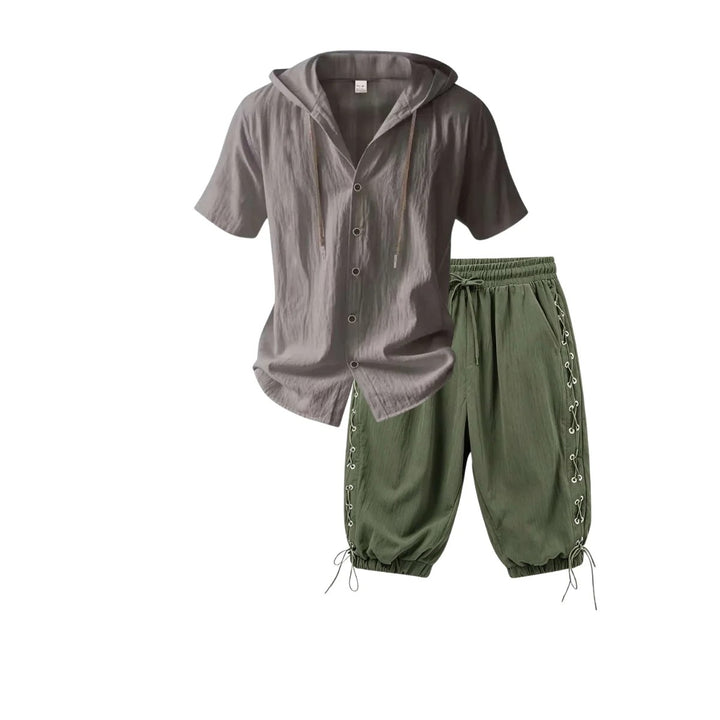 Cabana Hooded Shirt Set