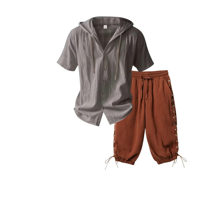 Cabana Hooded Shirt Set