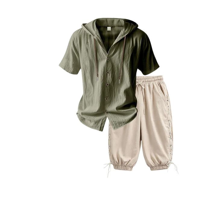 Cabana Hooded Shirt Set