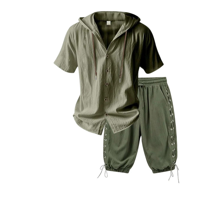 Cabana Hooded Shirt Set