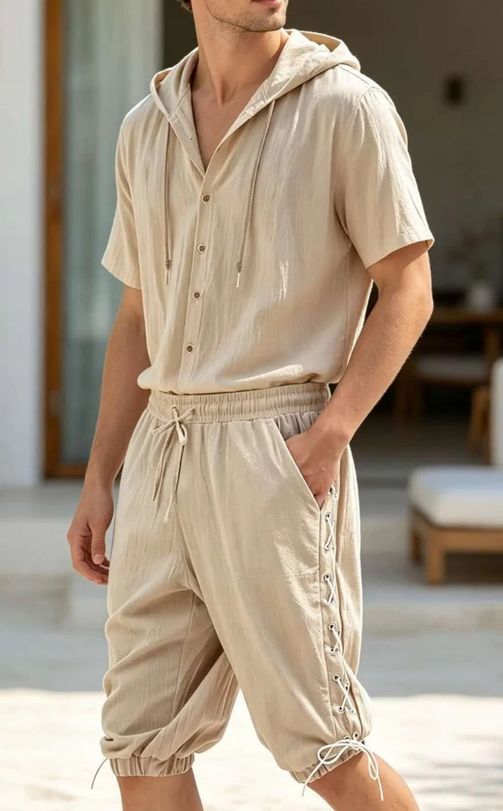 Cabana Hooded Shirt Set