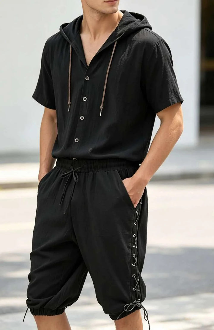 Cabana Hooded Shirt Set