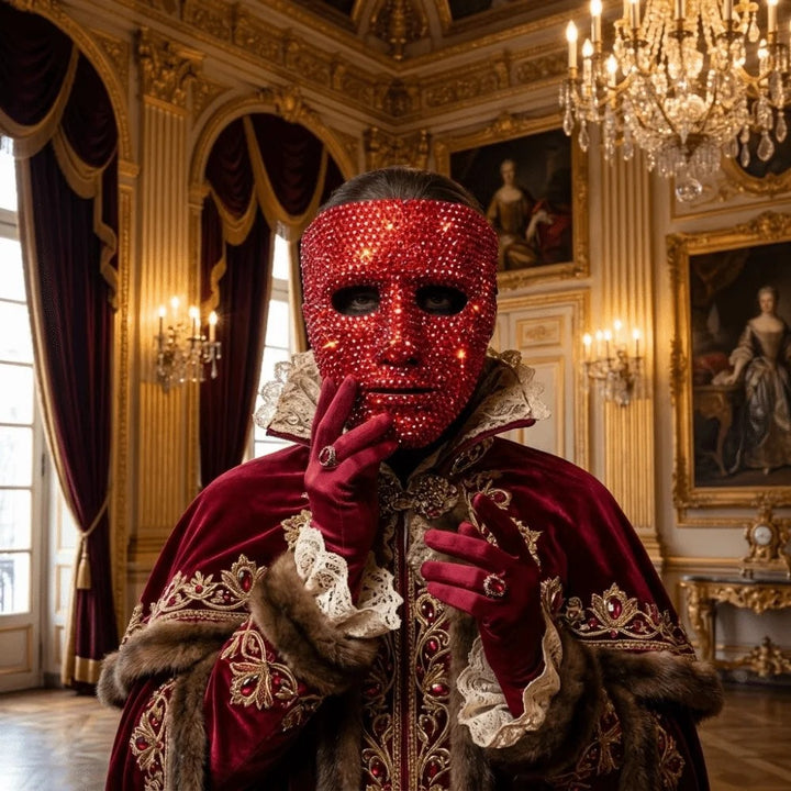 Masquerade Rhinestone Face Mask