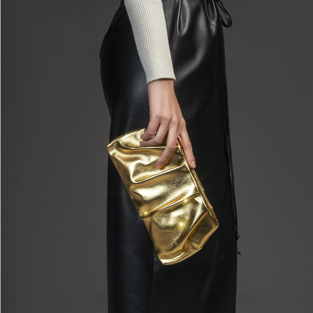Nuvola Pleated Clutch