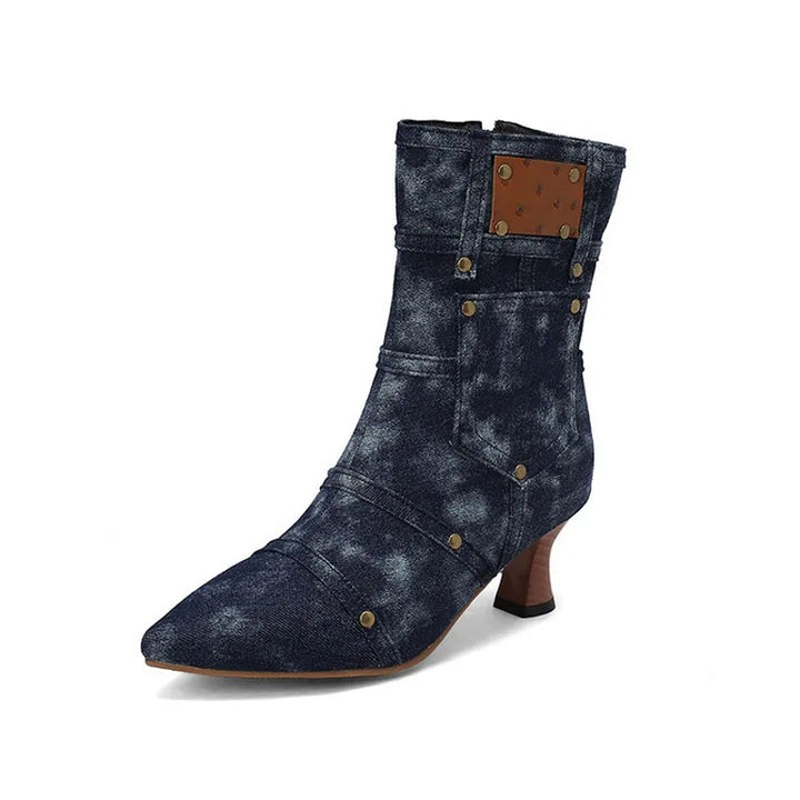 Rivetta Denim Ankle Boots