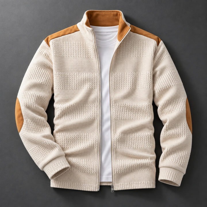 Elbow-Patch Zip Cardigan — ce_soul_s1_01