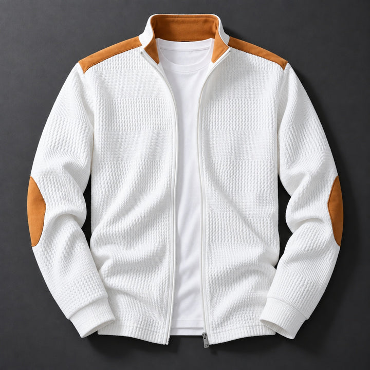 Elbow-Patch Zip Cardigan — ce_soul_s1_01