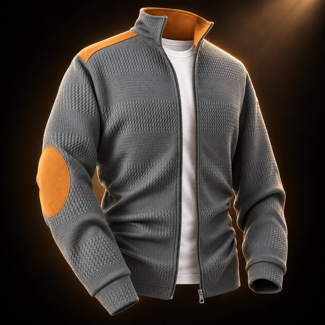 Elbow-Patch Zip Cardigan — ce_soul_s3_01