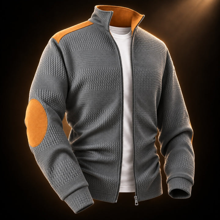 Elbow-Patch Zip Cardigan — ce_soul_s3_01
