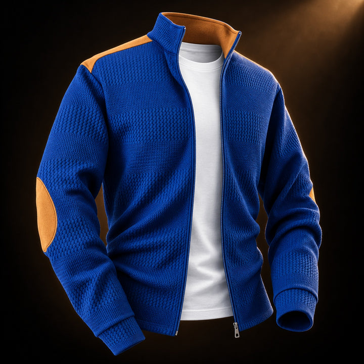Elbow-Patch Zip Cardigan — ce_soul_s3_01