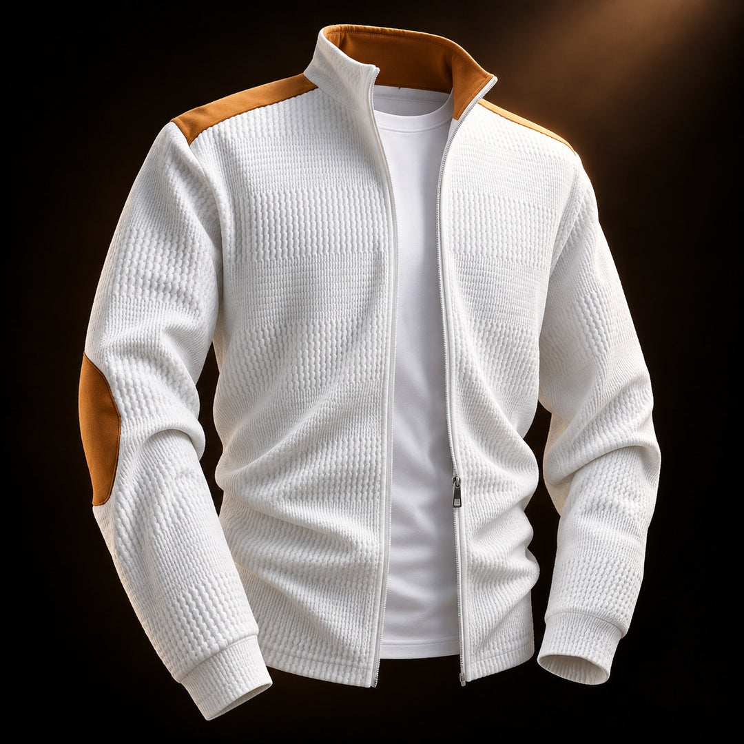 Elbow-Patch Zip Cardigan — ce_soul_s3_01