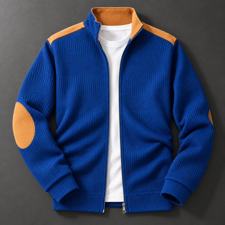 Elbow-Patch Zip Cardigan — ce_soul_s1_01