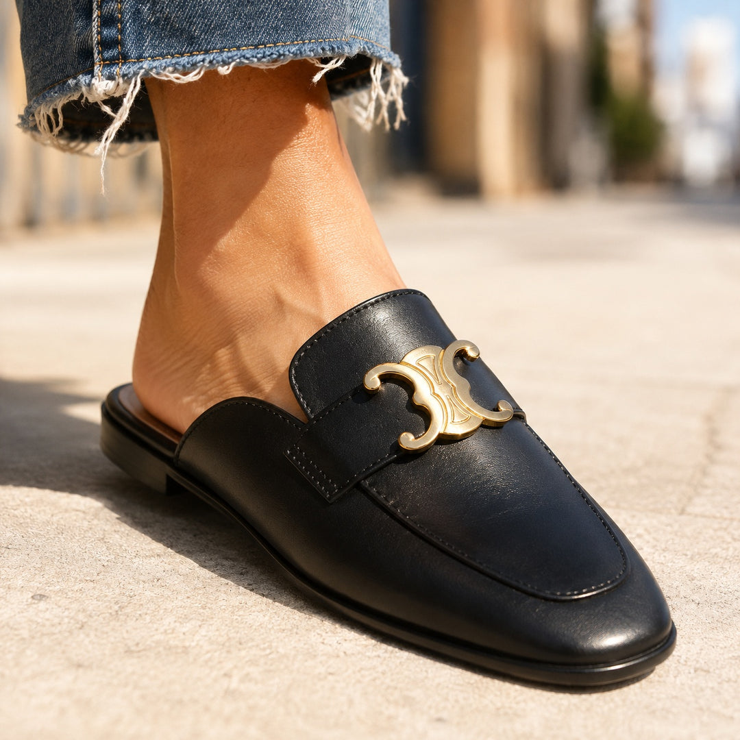 Emblem Loafer Mules — ce_brooklyn_s2_01