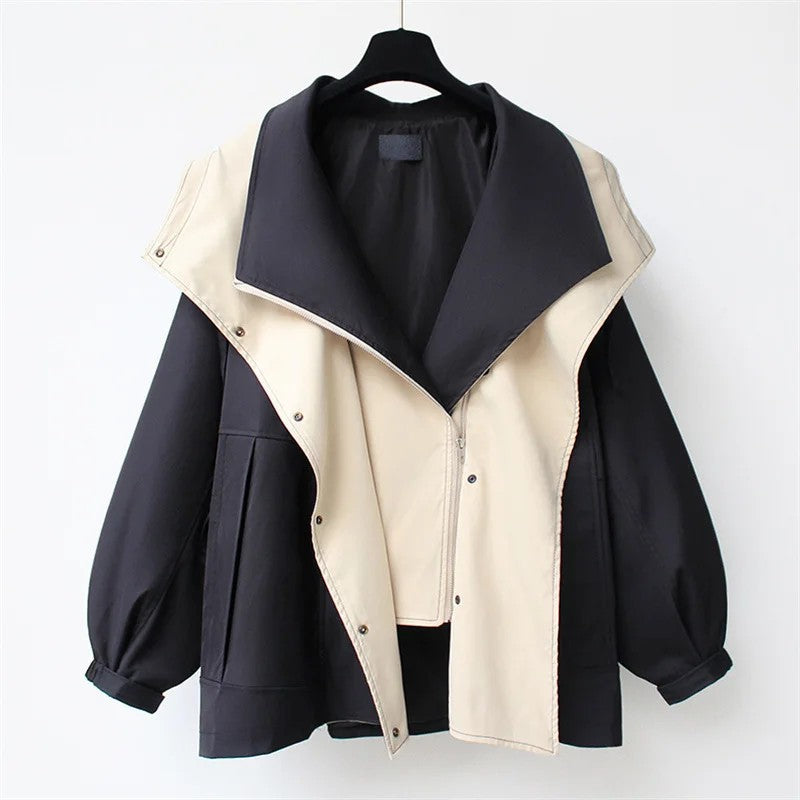 Sailor Collar Windbreaker Jacket