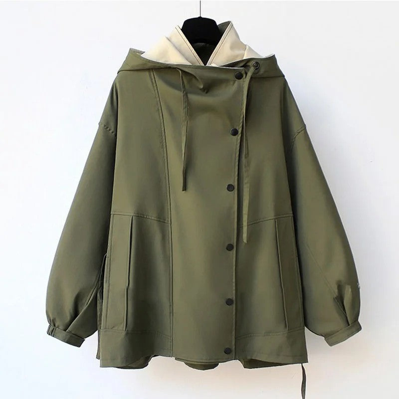 Sailor Collar Windbreaker Jacket
