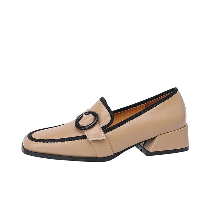 Anello Buckle Loafer Pumps