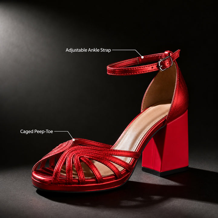 Fiammella Caged Block Heel Sandals — ce_metastatic_01