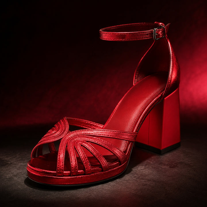 Fiammella Caged Block Heel Sandals — ce_metastatic_06