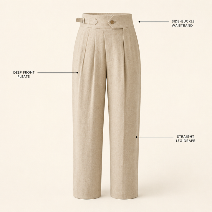 Napoli Buckle Trousers — 08_feature_callout_stack