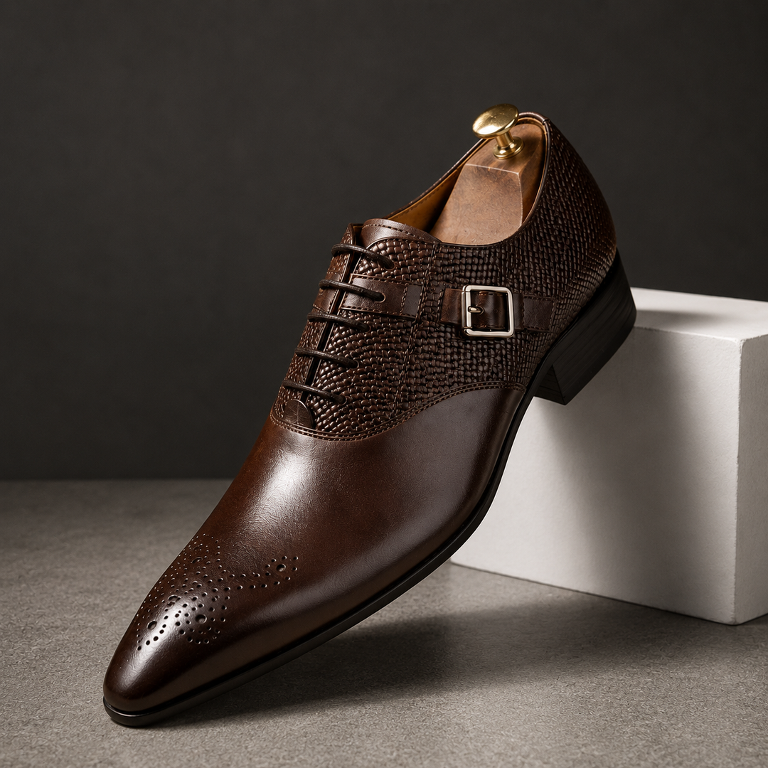 Vittorio Woven Oxfords — angle_brown