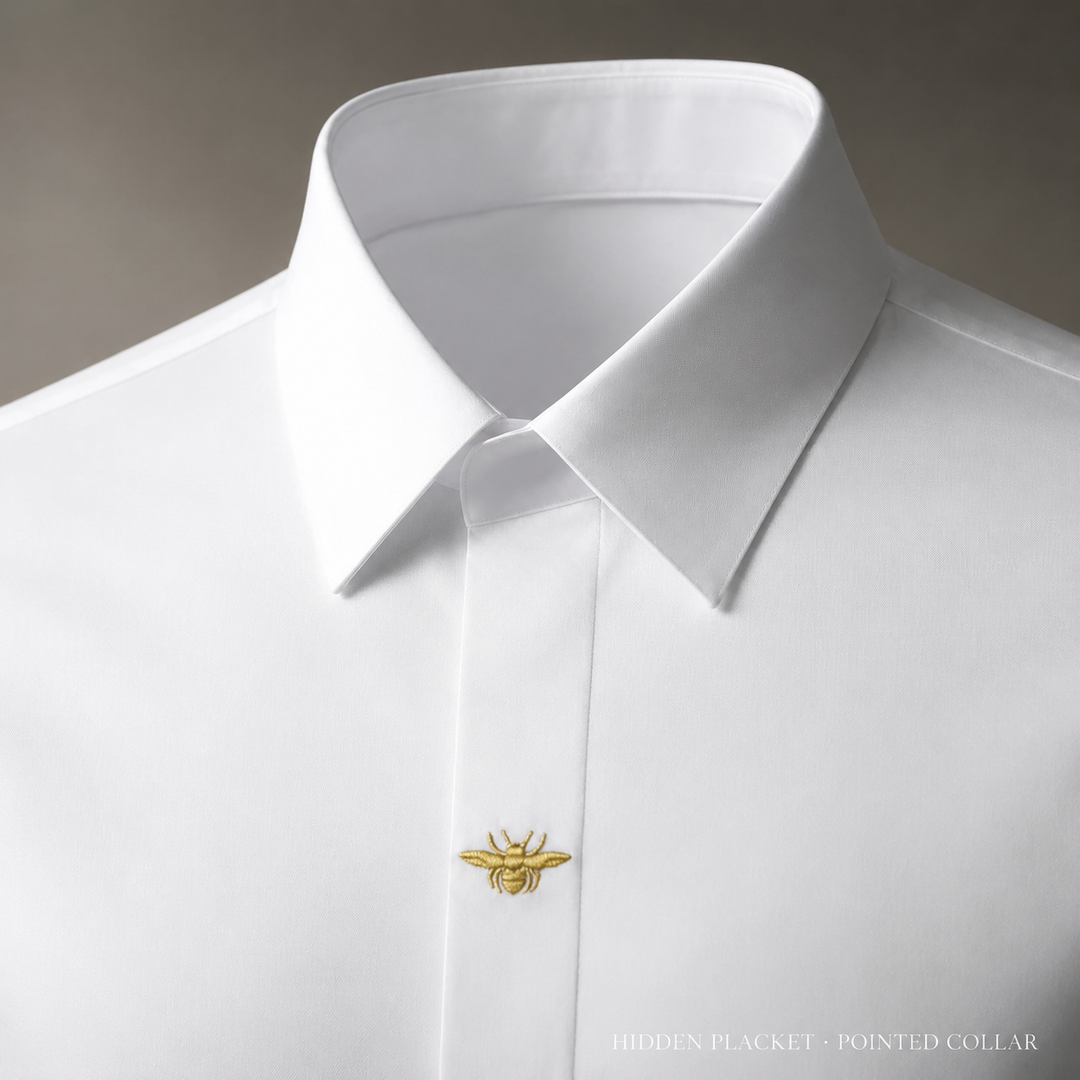 Goldcrest Embroidered Dress Shirt — 05_collar_placket_detail