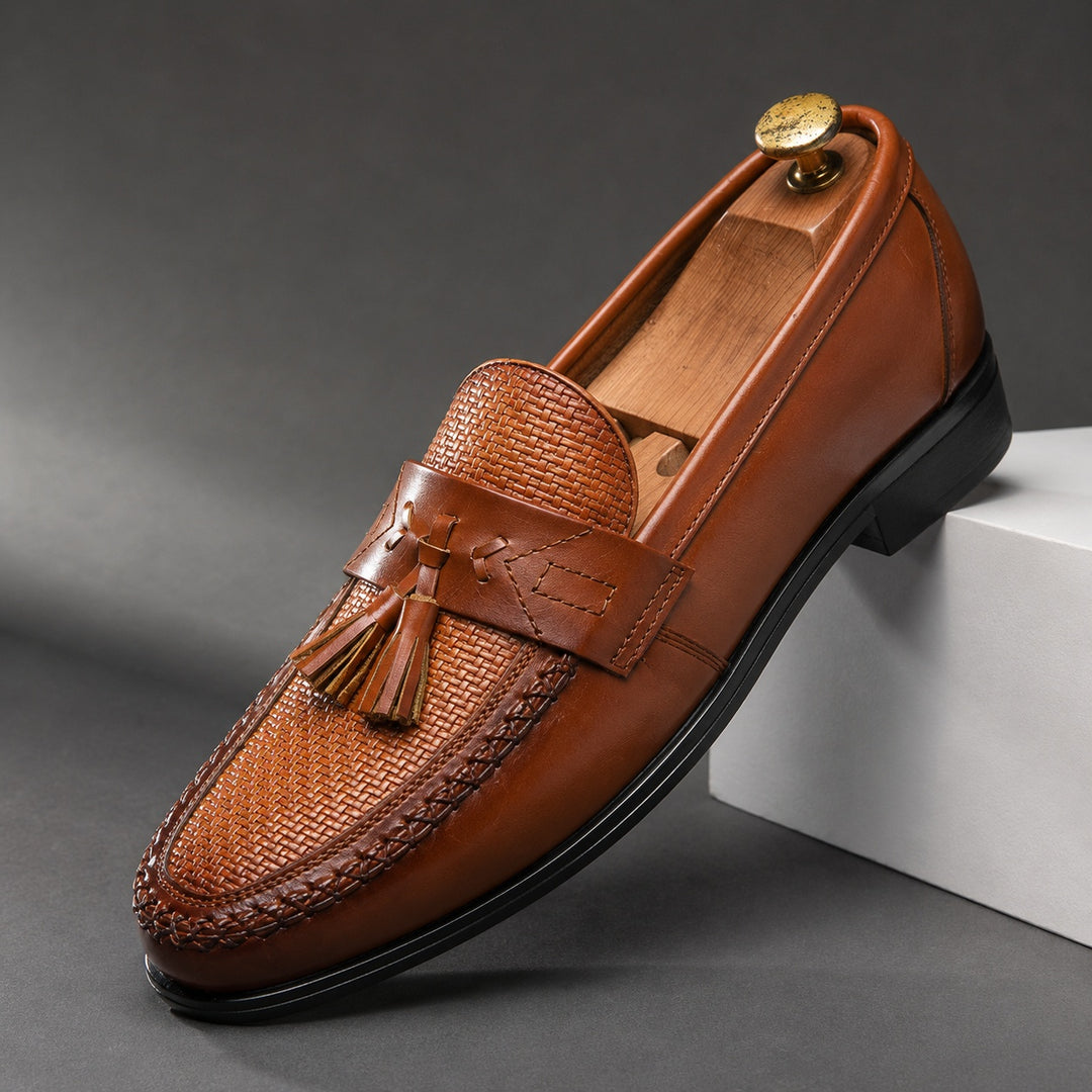 Frangia Tassel Woven Loafers — ce_angle_01